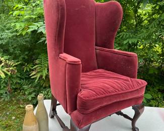 Childs Queen Anne Wing Chair
