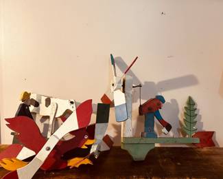 Vintage whirly gigs