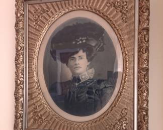 Antique Portrait and Frame