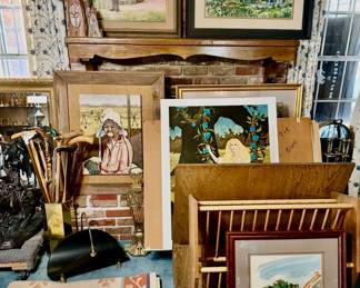 Here we have original art by Robert Rucker, Ben Earl Looney, Burny Myrick, Chestee Harrington…And there’s many more originals around house! Also, George Rodrigue Numbered Edition with Live Signature ‘Morning Glory Blonde’ silkscreen prints (several available)