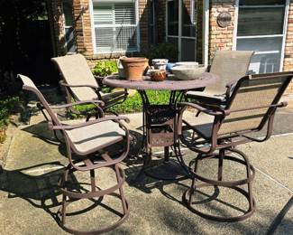aluminum outdoor dining set