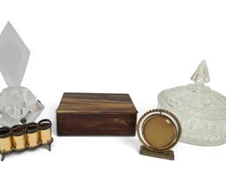 Faceted Perfume Bottle, Lipstick Holder, Small Frame More