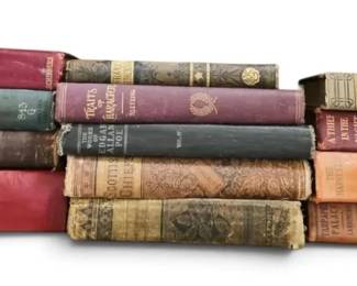 Vintage Antique Books Edgar Allan Poe, Dickens More