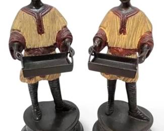 Cast Metal Moorish Figurines 11.5