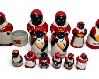 Black Americana Housekeeper Ceramic Salt Shakers More