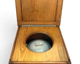 Vintage Wooden Bedside Commode