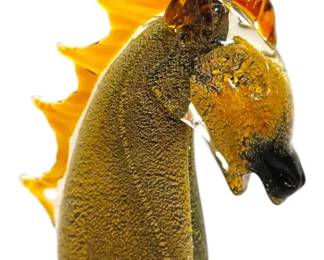 Ann Primrose Cristalleria MuranoStyle Art Glass Horse