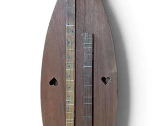 Wooden 8String Dulcimer with Hearts Custom Stand