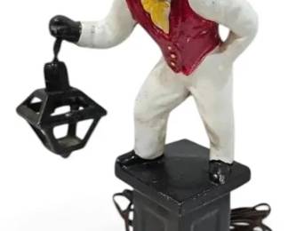 Cast Iron Lawn Jockey 12 Lantern