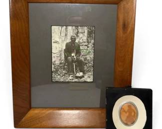 Cudjo Lewis Framed Portrait Mini Convex Framed Print