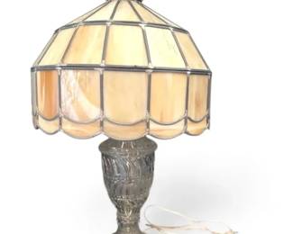 Vintage Stained Glass Table Lamp