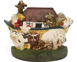 Noahs Ark Cast Iron Doorstop