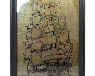 MCM Printed Textile Art 7 x 9