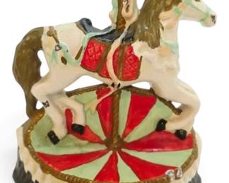 Carousel Horse Cast Iron Doorstop