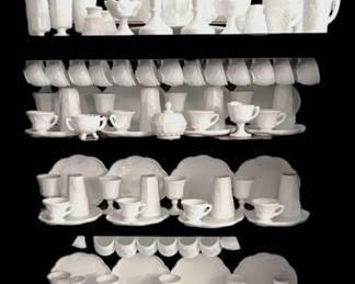 Colony Harvest Grape Milk Glass Collection