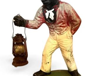 Vintage Lawn Jockey Garden Statue