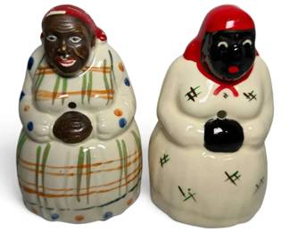 Vintage Black Americana Ceramic String Holder Wall Hangings