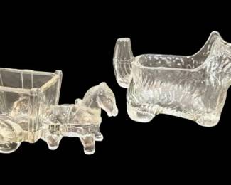 Clear Glass Candy Containers