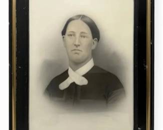 Antique Framed Portrait of Woman