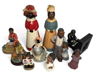 Black Americana Resin Figures More