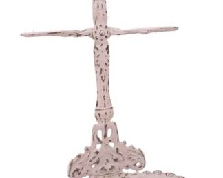 SMALL PAINTED METAL FIREPLACE TOOL HOLDER
