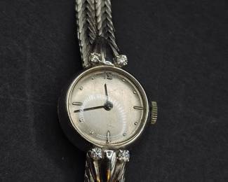 18k White Gold and Diamond Ladies Watch