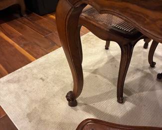 Country French Draw Leaf Table and 6 Chairs