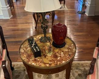 19th C. Louis XVI Marble Top Gueridon Table