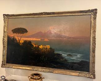 Mount Vesuvius Bay by Edmund Berninger 1843-1919