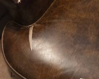 #46 LaZ Boy Faux leather rocker (as-is tears) $30.00