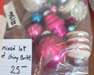 #136 Shiny Brite mixed lot $25.00