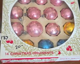 #137 Shiny Brite 14 ornaments $20.00