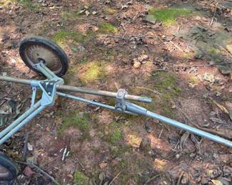 #109 Vintage folding push-pull cart aluminum $20.00