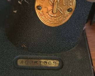 #42 Sears sewing machine and cabinet tested $55.00