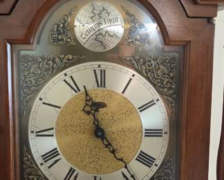 #5 Tempis Fugit Grandfather clock with weights 71x915 $200.00
