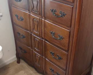 #55 C. B. Atkin Co. Chest of drawers with 5 drawers (as-is finish issues) $75.00