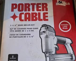 #104 Porter Cable brad nailer BN125A new in box $35.00
