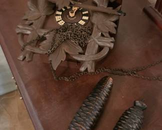#51 Elgin Cuckoo clock with weights $75.00