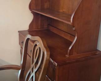 #16 Tall hutch storage 2 shelves 1 shelf in 2 doors 1 drawer 36x18x68 (2 pieces) $75.00