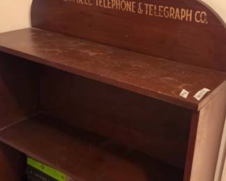 #61 Southern Bell Telephone and Telegraph Co. Wood shelf 1 shelf 34x11x44 (finish issues) $75.00