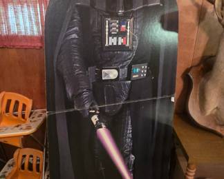 #75 Star Wars promotional cardboard cut-out 30x74 $40.00