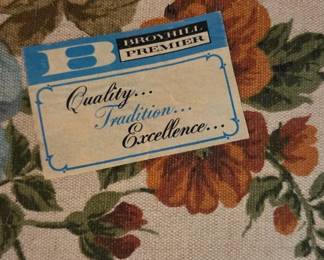 #1 Broyhill Premiere 84" flower sofa lattice arms $125.00