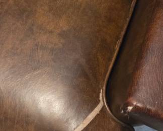 #46 LaZ Boy Faux leather rocker (as-is tears) $30.00
