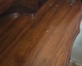 #18 Rolltop desk 7 drawers (one pull detached) 48x22x42 (as-is finish) $45.00