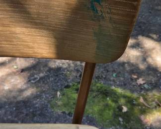 #102 Vintage Cosco MCM stool step ladder with flip up seat (as-is paint stains) $35.00
