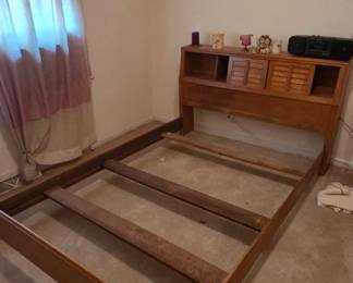#66 Full headboard and foot board with rails $35.00