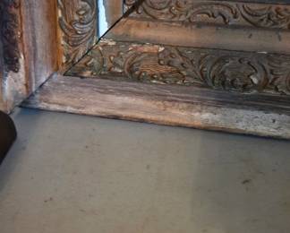 #148 Large wood framed portrait of a woman (as-is some frame damage) $25.00