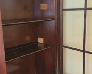 #11 Vintage Secretaries Bureau Bookcase 2 door with key, 3 drawers 33x17x72 (as-is finish) $125.00