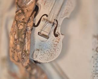 #140 Pair of MCM 3D art musical pieces Turner Mfg. Co. $70.00