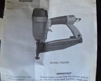 #105 Porter Cable finish nailer FN250B 35 in case $35.00